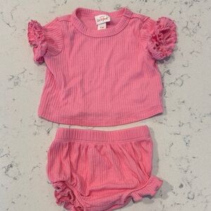 Cat & Jack Pink Ruffled Set